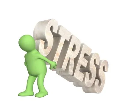 Hostage of the stress Stock Illustration
