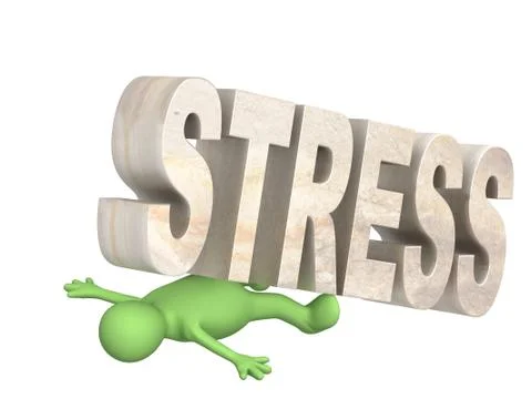 Hostage of the stress Stock Illustration