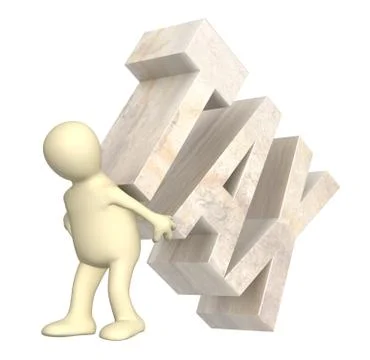 Hostage of the tax Stock Illustration