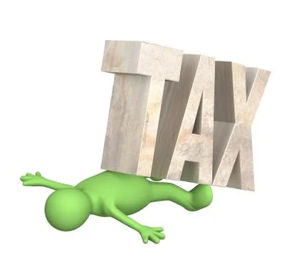 Hostage of the tax Stock Illustration