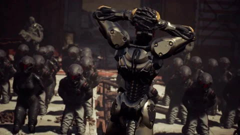 Hostages’ Final Moments in Sci-Fi Exec... | Stock Video | Pond5