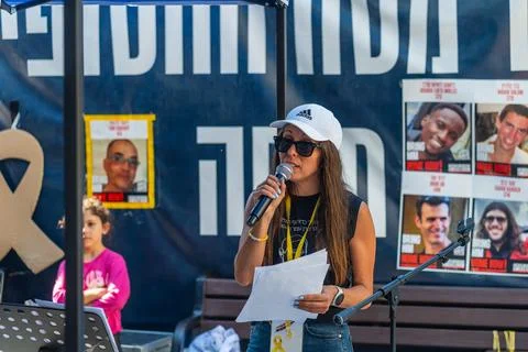 Hostages support assembly, Haifa Stock Photos