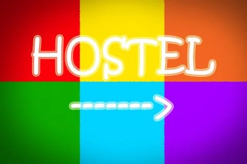 Hostel concept Stock Illustration