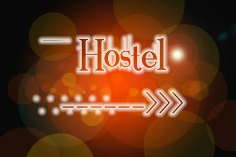 Hostel concept Stock Illustration