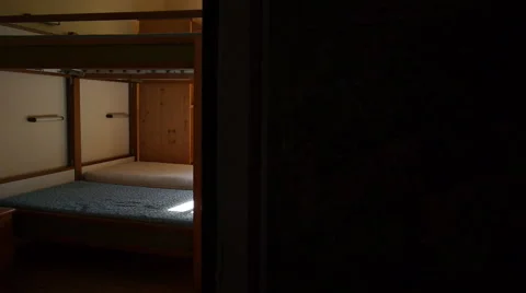 Hostel room at sunrise Stock-Footage 68978231