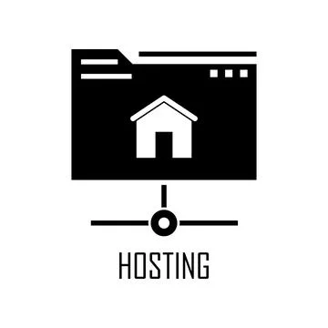 Hosting icon. Element of Web Development for mobile concept and web apps Stock Illustration