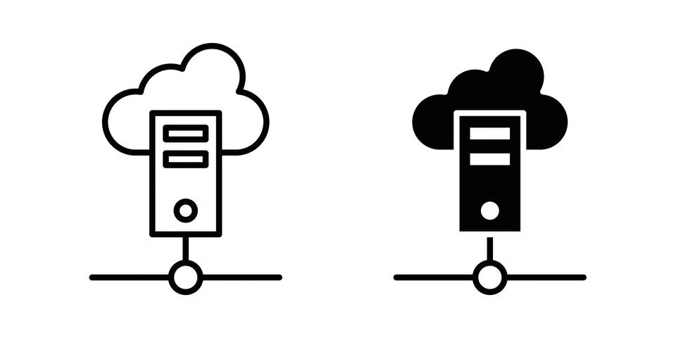 Hosting icon graphic design. web icons vectors Stock Illustration