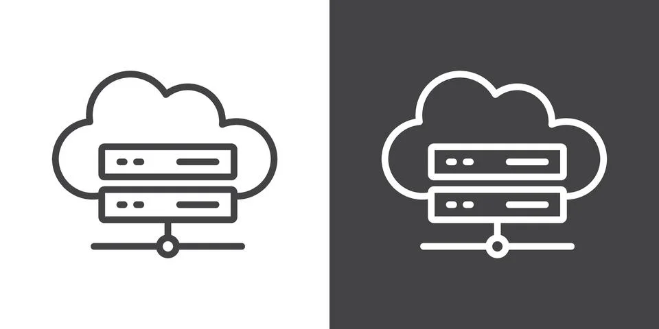 Hosting icon Stock Illustration