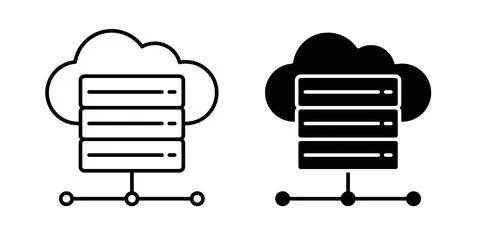 Hosting icon vector art Illustrations Stock Illustration
