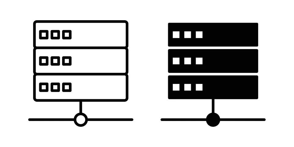Hosting icon vector design illustrations Stock Illustration