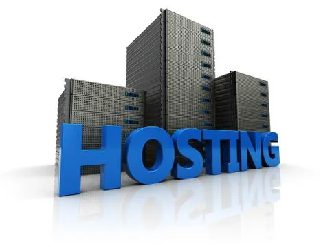 Hosting Illustrazione stock
