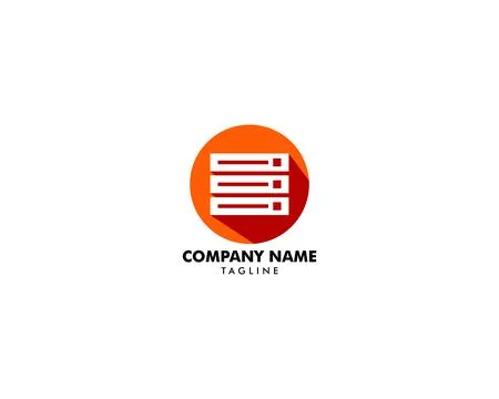 Hosting Logo Template Design Vector, Hosting icon, flat design Stock Illustration