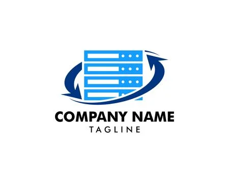 Hosting Logo Template Design Vector Stock Illustration