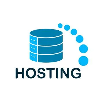 Hosting logo vector design template Stock Illustration
