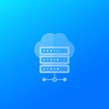 Hosting or server icon Stock Illustration