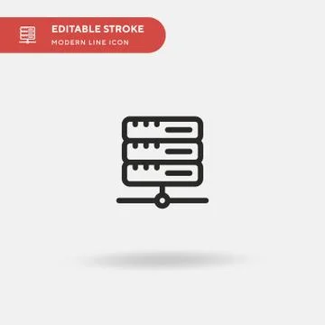 Hosting Simple vector icon. Illustration symbol design template for web mobil 스톡 일러스트