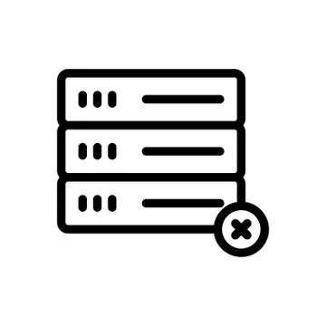 Hosting thin line icon Stockillustratie