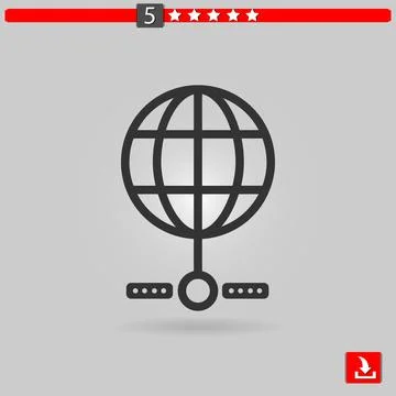 Hosting vector icon Stock Illustration