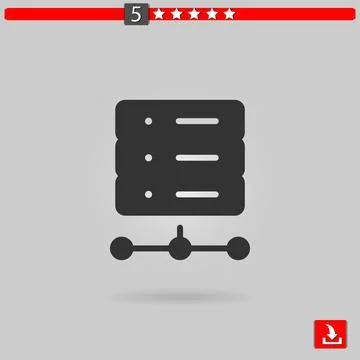 Hosting vector icon Stock Illustration