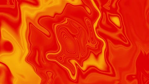 Hot Abstract Swirling Pattern with Vibrant Red and Orange Colors Stock Footage 345420425
