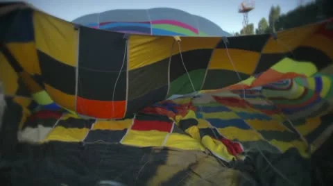 Hot air ballon Stock Footage 9209585