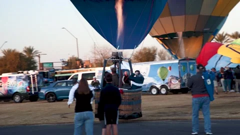 Hot Air Ballon Stock-Footage 245466016