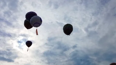 Hot air ballons Stock Footage 242226641