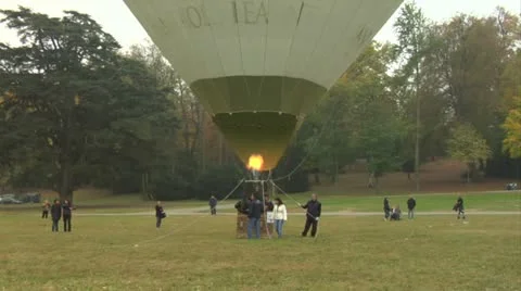 Hot-air balloon 24 e Stock Footage 18185107