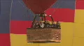 Hot Air Balloon Basket Full On People HD Footage