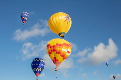 Hot Air Balloon Collision Stock Photos