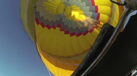 Hot Air balloon flame Stock Footage 50221223