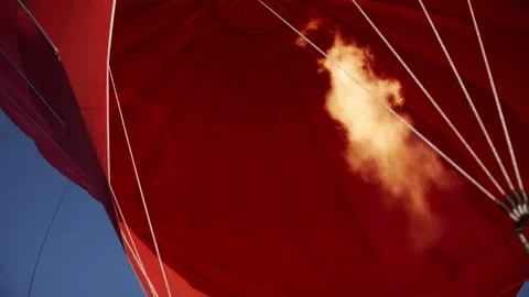 Hot Air Balloon flame Stock Footage 224215535