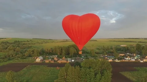 Hot air balloon flight Stock Footage 75406141