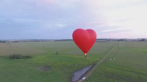 Hot air balloon flight Stock Footage 75407263
