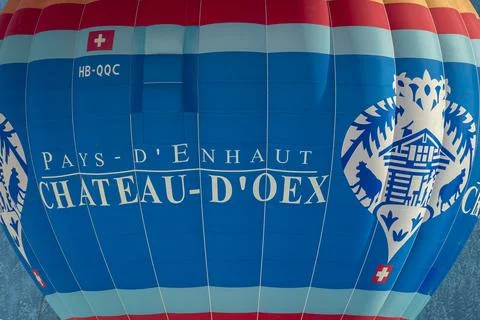Hot Air Balloon flying in the sky. Hot air ballooning. Stock Photos