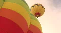 Hot Air Balloon Flys Over Another HD Footage