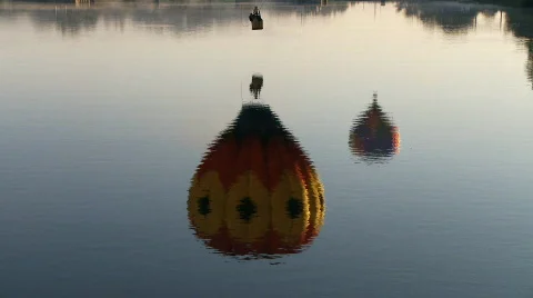 Hot Air Balloon Stock Footage