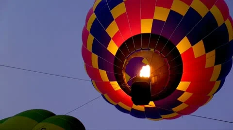 Hot air balloon Vídeo Stock 8997290