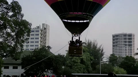 Hot air balloon Stock Footage 8998035