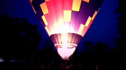 Hot air balloon Stock Footage 9038856