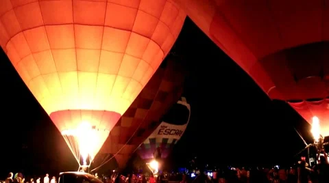 Hot air balloon Stock Footage 9081512