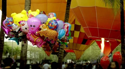 Hot air balloon Vídeo Stock 9085331