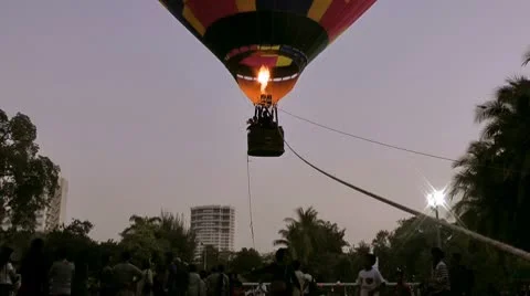 Hot air balloon Stock Footage 9326204