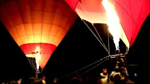 Hot air balloon Stock Footage 9337654