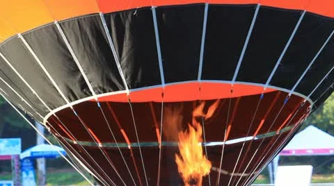 Hot air balloon Stock Footage 12734189