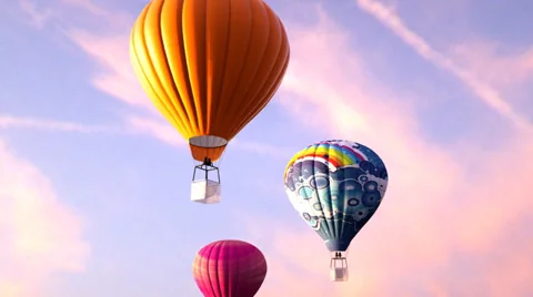 Hot air balloon Stock Footage 37239232