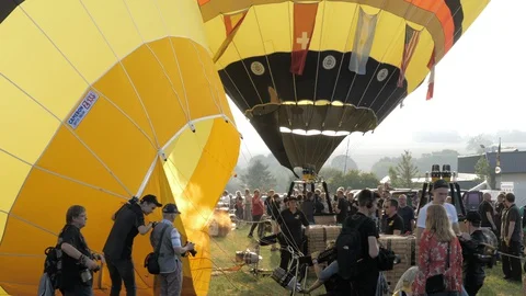 Hot Air Balloon Stock Footage 128417318