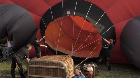 Hot Air Balloon Stock Footage 128417543