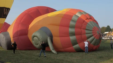 Hot Air Balloon Stock Footage 128417596