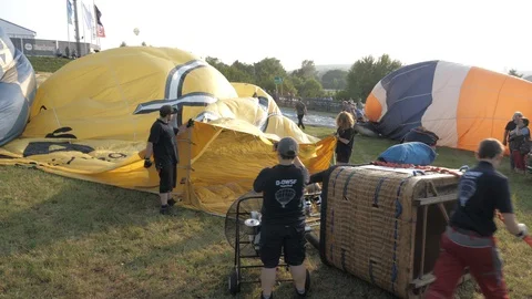 Hot Air Balloon Stock Footage 128417602